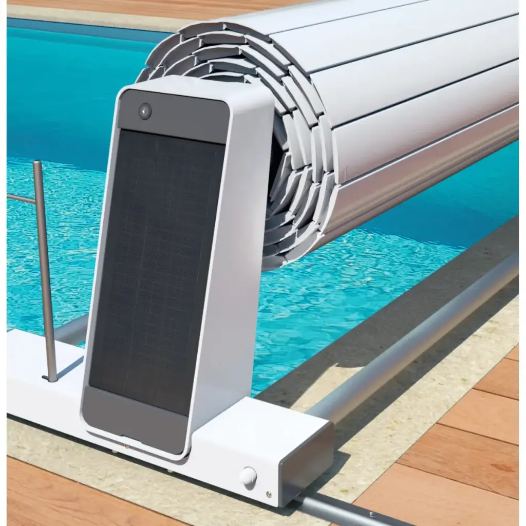 Neo Bellasun mobile – Volet piscine hors sol solaire sur rails