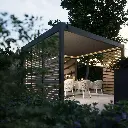Pergola bioclimatique autoportée Neo — lames orientables