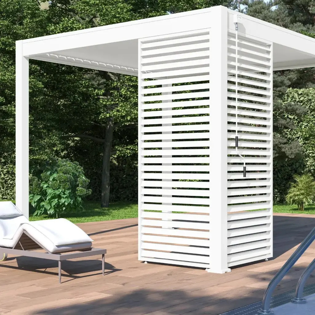 Panneau brise vue Neo — à ventelles horizontales pour pergola bioclimatique