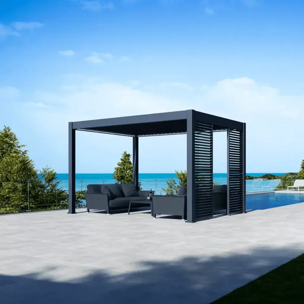 Panneau à ventelles mobiles Neo — lames orientables pour pergola bioclimatique