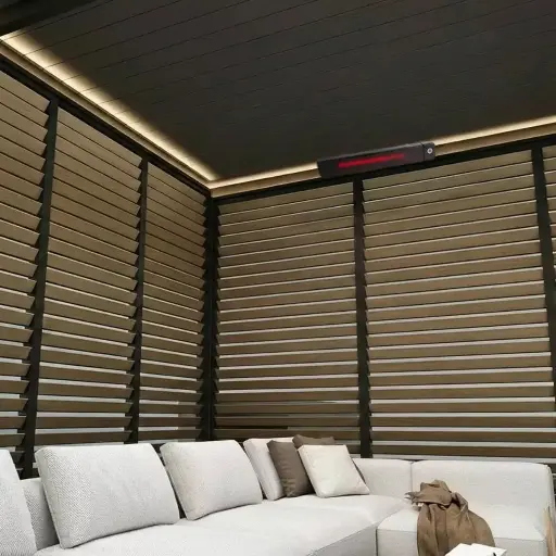 Chauffage extérieur Neo — infrarouge carbone 3000 W pour pergola