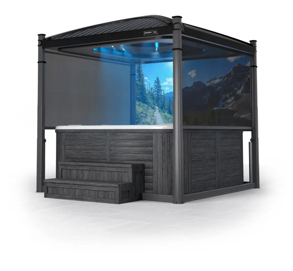 Abri spa Covana Oasis ouvert couverture | Neo Pool & Spa