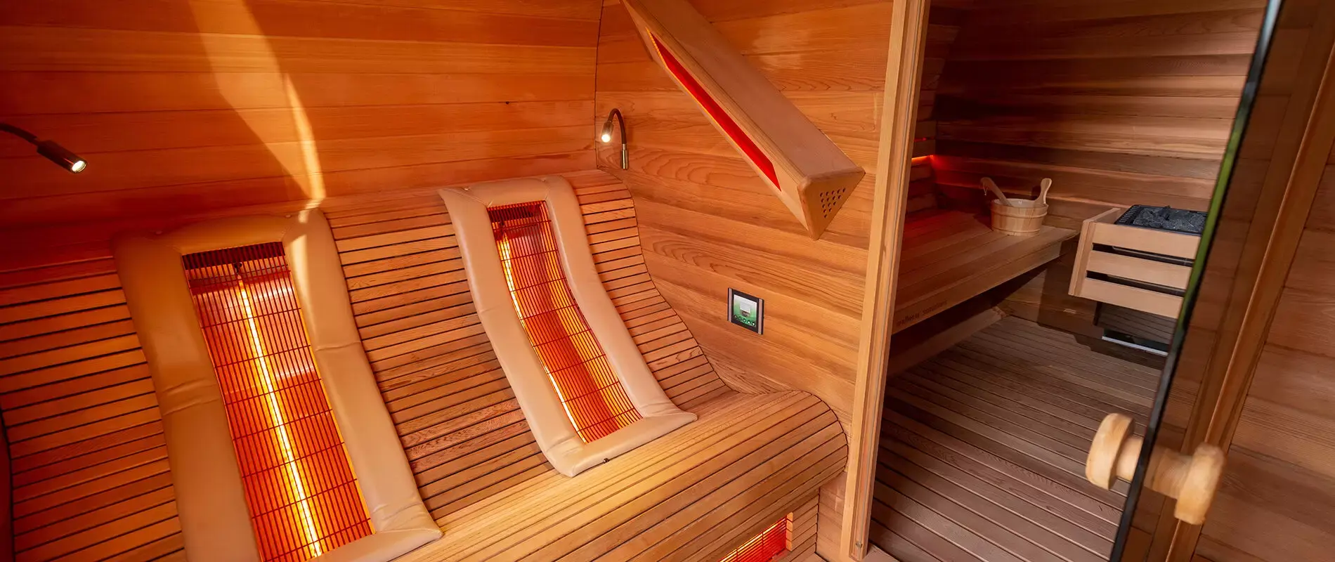 Sauna infrarouge intérieur — Neopool Belgique