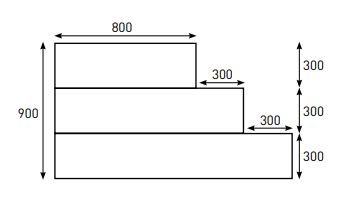 Escalier d'angle à recouvrir de liner