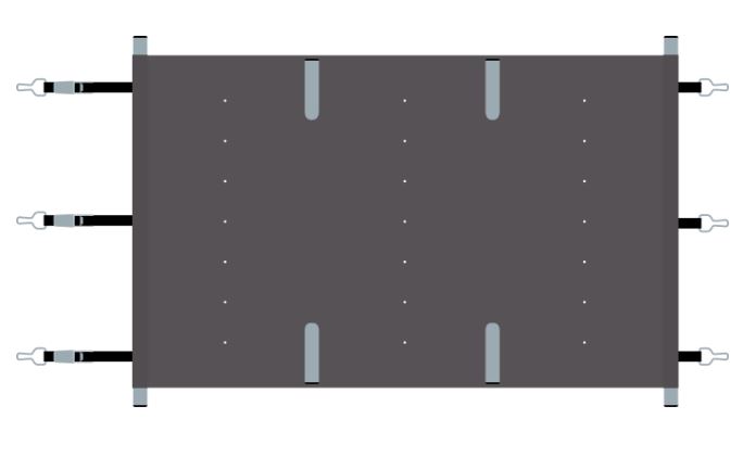 couverture à barres rectangulaire NEOBAREXCEL sur mesures ,le m²