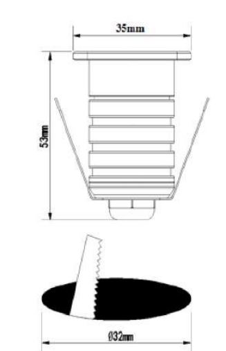 Mini-projecteur 1 W AQUALED