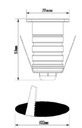 Mini-projecteur 1 W AQUALED