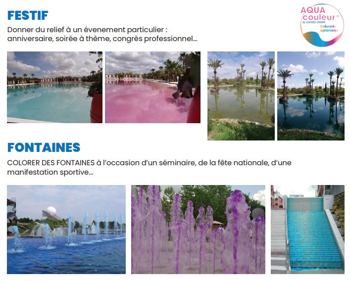Aquacouleur colorant éphémère