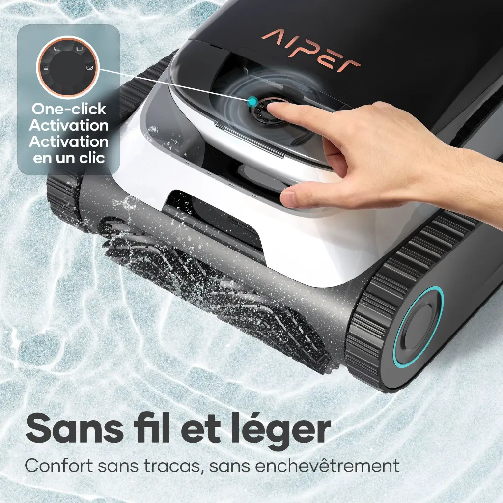 Aiper Scuba N1 - démarrage one-click, sans fil et léger