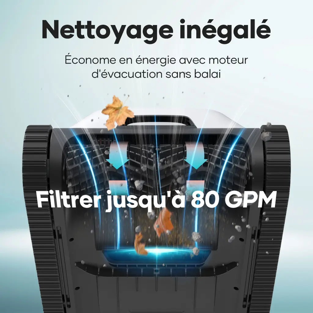 Aiper Scuba N1 - filtration 80 GPM, économe en énergie