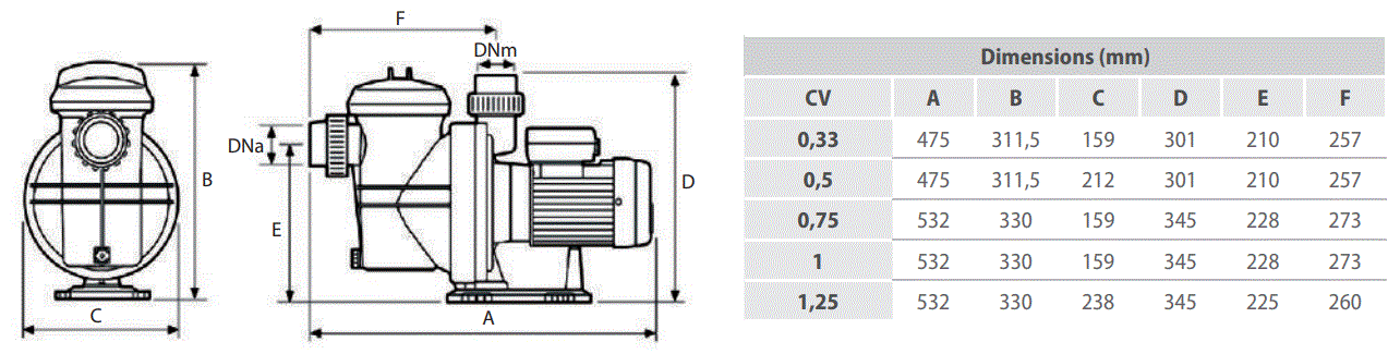 pompe de filtration Bering One