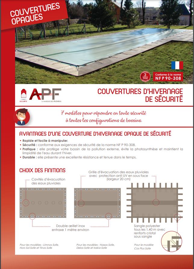 Couverture d'hiver de sécurité opaque (le m²)