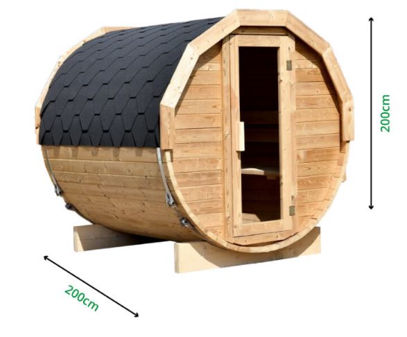 Sauna Baril 2.00 m