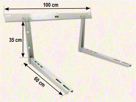 Support mural de pompe à chaleur