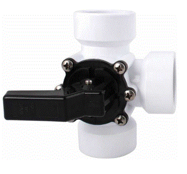 PVC Vanne PVC 3 voies à coller 50