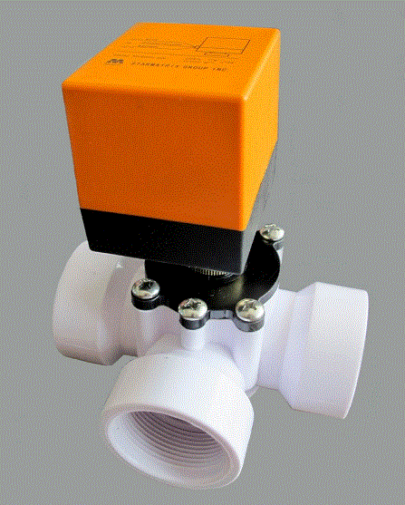 Vanne solaire PVC 3 voies automatique 1"1/2