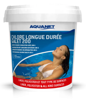 CHLORE LENT GALET 200 g
