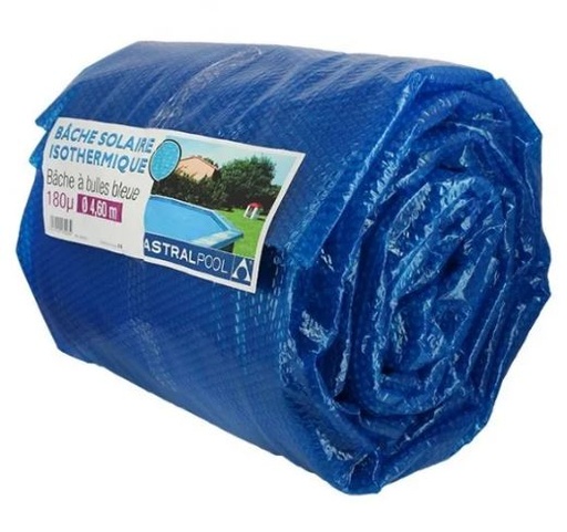 Couverture à bulle bleu pour bassin rond 180 µ